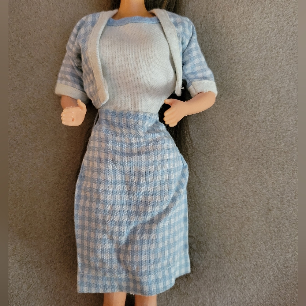 Vintage Barbie dress and jacket set, working snap, torn as shown